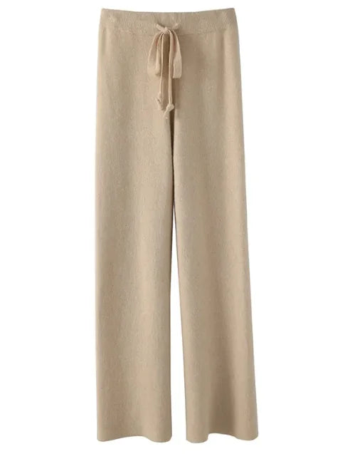 Knit Wide-Leg Pants