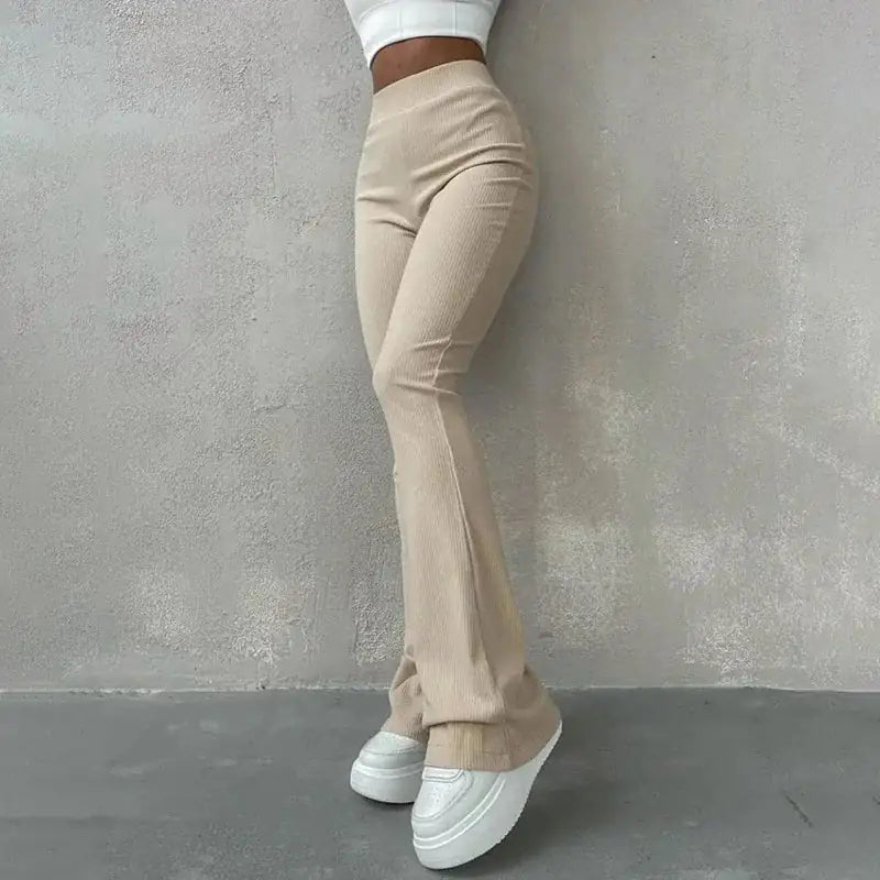 Flare Ribbed Pants